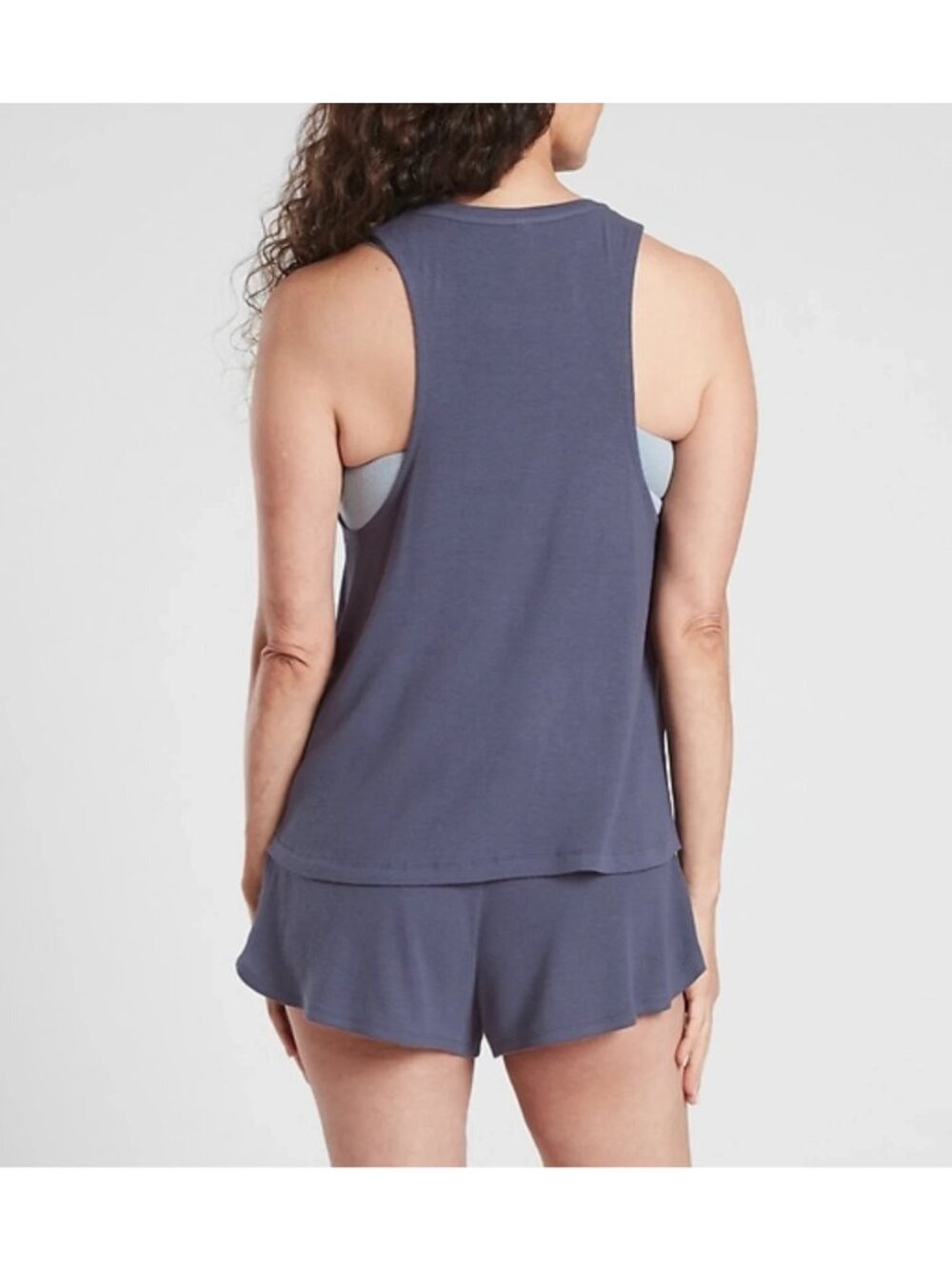 New Athleta L Well Rested Rib Sleep Tank Violet Large - Picture 5 of 7